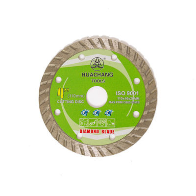 Turbocompressor Diamond Blade For General Purpose da imprensa 4.3inch frio ‘110×1.2/1.8×10×20mm, cerâmico, de mármore e concreto