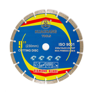 Roda de corte concreta quente de alta qualidade da imprensa 230×10×22.23×18T para o moedor Diamond Tile Cutting Blade