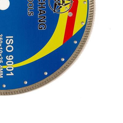 Corpo de aço de alta qualidade quente de Diamond Blade 65Mn da porcelana da imprensa 14inch ‘350×2.2/3.2×10×25.4mm com vida de corte longa