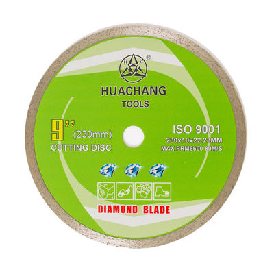 Longa vida contínua fria da imprensa 9inch 230×1.8/2.6×10×22.23mm Rim Diamond Blade For Ceramic With