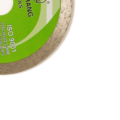 5inch de alta qualidade 125×1.2/1.8×10×22.23mm Rim Diamond Blade For General Purpose contínuo, cerâmico, de mármore e concreto