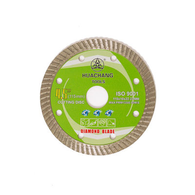 Turbocompressor Diamond Blade For General Purpose da imprensa 4.5inch frio ‘115×1.2/2.0×10×22.23mm, cerâmico, de mármore e concreto