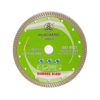 Turbocompressor frio Diamond Blade For General Purpose da imprensa 7inch 180×1.6/2.6×10×22.23mm, cerâmico, de mármore e concreto
