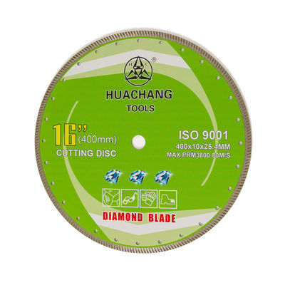 Corte seco de alta qualidade Diamond Turbo Blade For Granite contínuo 16inch 400mmx25.4mm de 16inch 400x10×25.4mm