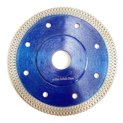Finalidade circular azul quente da imprensa 5inch 125x0.8/1.2x10x22.23mm Diamond Saw Blade For General de HUACHANG, cerâmica, tijolo