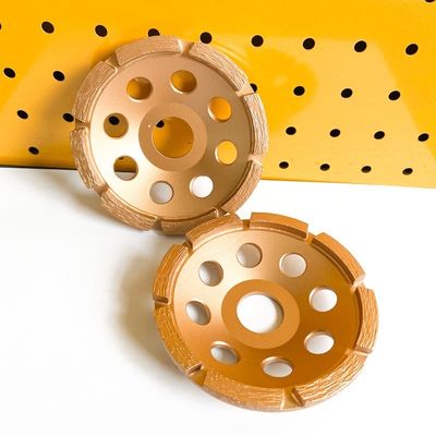 O laser 4.5inch de nível elevado soldou a única fileira Diamond Cup Wheel For Concrete de 115mm, pedra, materiais de construção duros