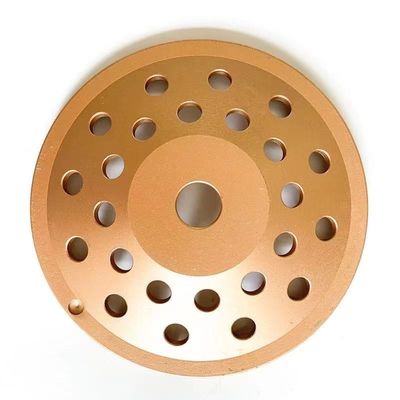 fileira soldada laser Diamond Cup Wheel For Concrete de 5inch 125×10T (30×5×7.2) ×22.23mm única, pedra, materiais de construção duros