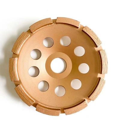 fileira soldada laser Diamond Cup Wheel For Concrete de 5inch 125×10T (30×5×7.2) ×22.23mm única, pedra, materiais de construção duros