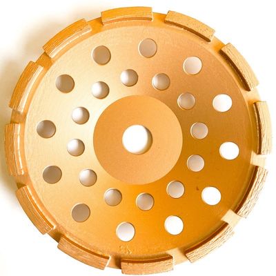 fileira soldada laser Diamond Cup Wheel For Concrete de 5inch 125×10T (30×5×7.2) ×22.23mm única, pedra, materiais de construção duros
