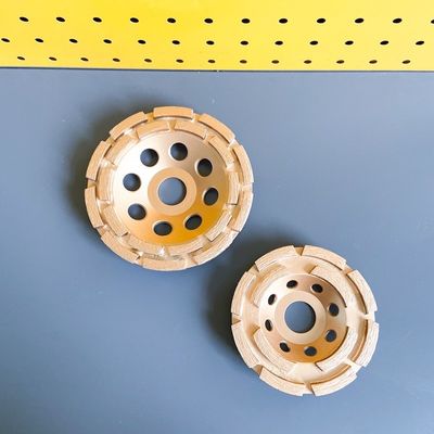 7 dentro. Fileira dobro Diamond Cup Grinding Wheel da única fileira 180mm Huachang Diamond Tools