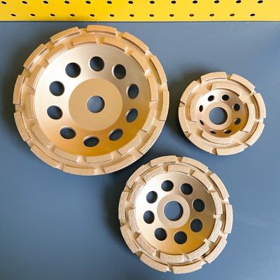 7 dentro. Fileira dobro Diamond Cup Grinding Wheel da única fileira 180mm Huachang Diamond Tools