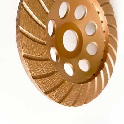 Roda da ferramenta 5inch 125×4.5×20×22.23mm Diamond Continuous Turbo Grinding Cup de HuaChang para o concreto, pedra