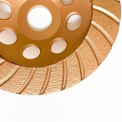 Roda de alta qualidade de 7inch 180×4.5×20×22.23mm Diamond Continuous Turbo Grinding Cup para o concreto, pedra