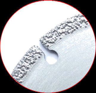 O vácuo 105×0.5/1.0×5×20×8T de alta qualidade soldou Diamond Grinding Cutting Disc para o mármore plástico cerâmico da pedra