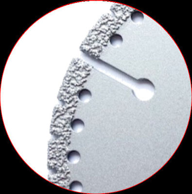 o vácuo de 4.5inch 115×1.4/2.4×8×9T×22.23 soldou a qualidade de Diamond Grinding Cutting Disc High para o mármore plástico cerâmico da pedra
