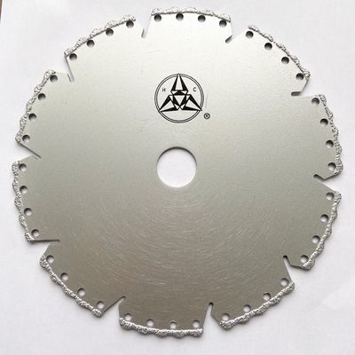 O vácuo de alta qualidade de 5inch 125×1.4/2.4×8×9T×22.23mm soldou o mármore plástico cerâmico da pedra de Diamond Grinding Cutting Disc For