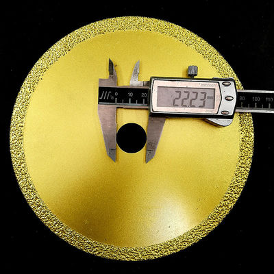 o vácuo de 150×1.6/2.4×8×22.23mm soldou a emergência de aço inoxidável do fogo do metal do mármore do ferro fundido de Diamond Saw Blade For Cutting