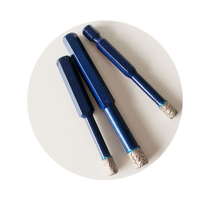 bocados de broca secos do mármore da porcelana da telha de 10*65*10mm Diamond Core Drill Bits For Ganite com longa vida de alta qualidade