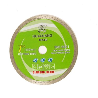 imprensa 7inch fria de alta qualidade 180×1.6/2.2×10×22.23mm Rim Diamond Blade For Ceramic contínuo, mármore