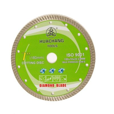 Turbocompressor Diamond Blade For General Purpose da imprensa 6inch frio ‘180×1.6/2.6×10×22.23mm, cerâmico, de mármore e concreto