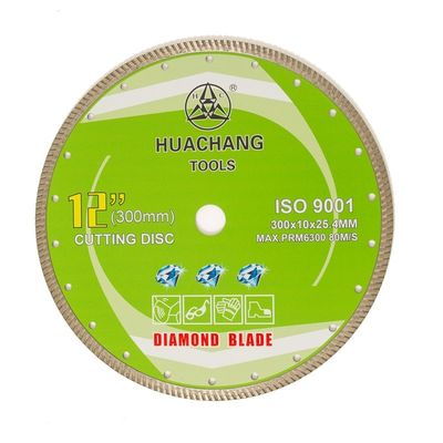Uso geral de Diamond Blade High Quality For do turbocompressor da imprensa 12inch frio ‘300×2.0/3.0×10×25.4mm, cerâmico, de mármore