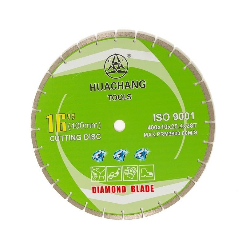 A imprensa fria de alta qualidade 16inch 400×2.6/3.4×10×25.4mm×28T segmentou Diamond Blade For General Purpose, pedra