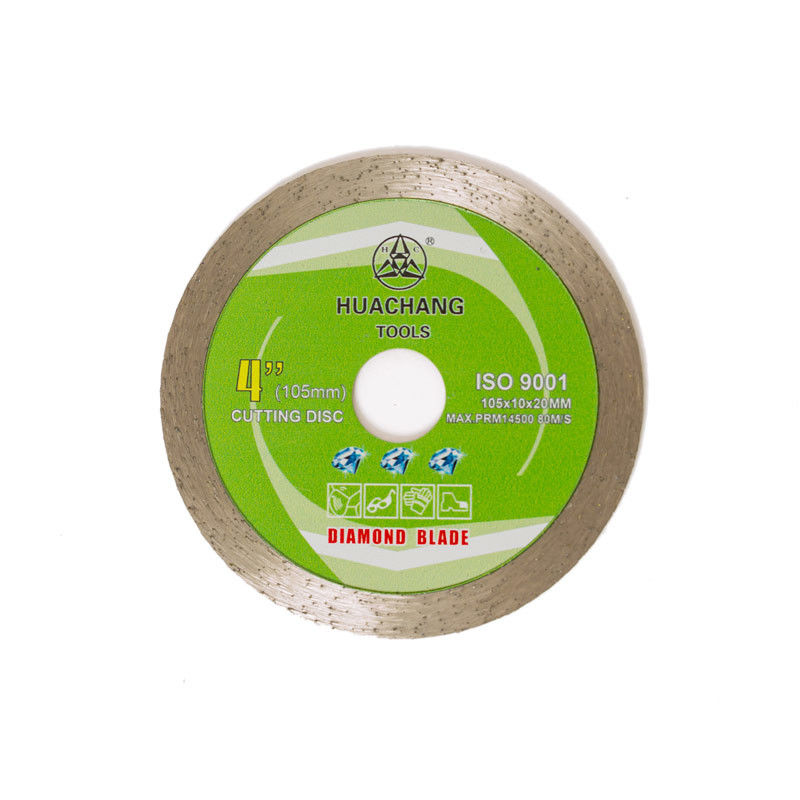 105×1.2×20MM 4 avançam Rim Diamond Blade For Tile Masonry contínuo