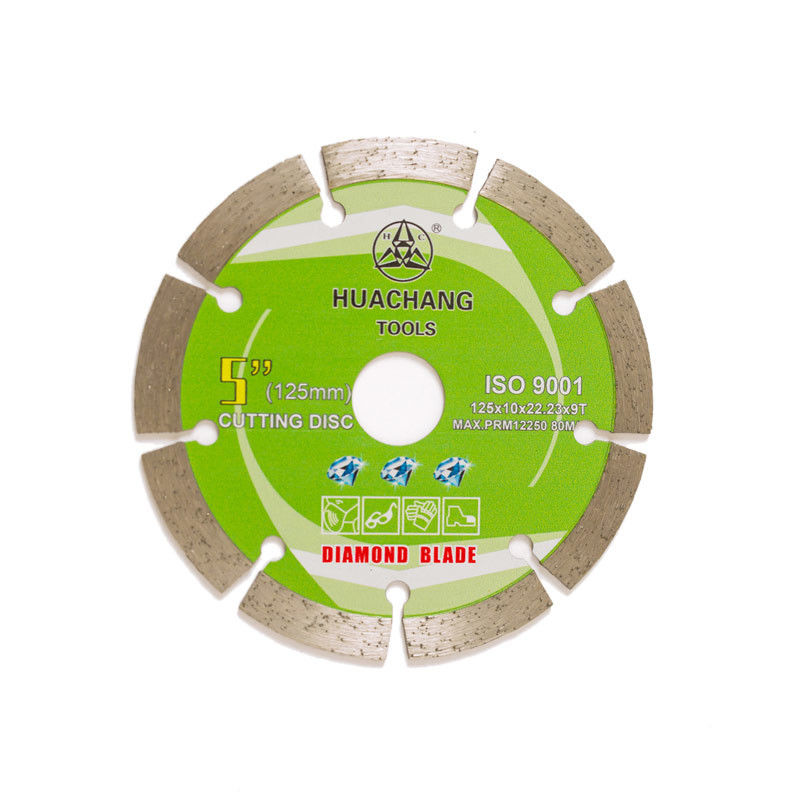 A imprensa fria 5inch 125×1.2/1.8×10×22.23×9T segmentou Diamond Blade For General Purpose, a pedra e o concreto