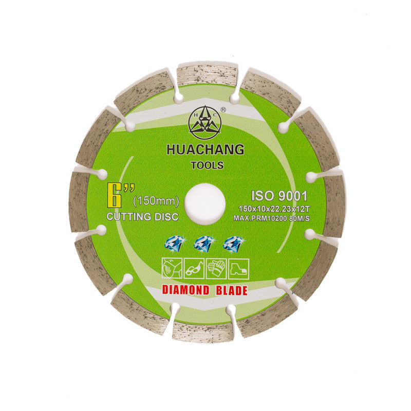 Imprensa fria 6inch ‘Diamond Blade For General Purpose segmentado 150×1.4/2.0×10×22.23×12T, pedra e Oem concreto