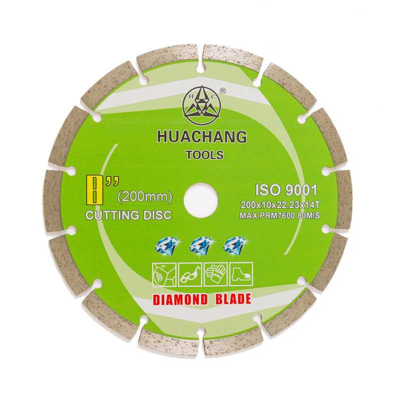 A imprensa fria 8inch 200×1.6/2.2×10×22.23mm×14T segmentou Diamond Blade For General Purpose, a pedra e o concreto