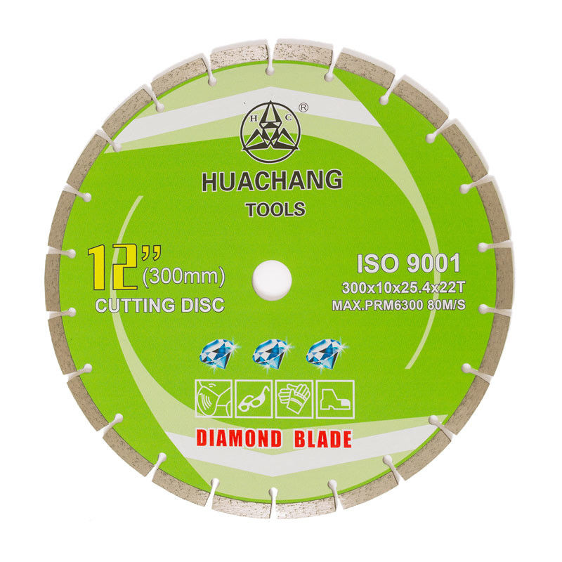 imprensa fria de alta qualidade 12inch ‘Diamond Blade For General Purpose segmentado 300×2.0/3.0×10×25.4×22Tmm, pedra