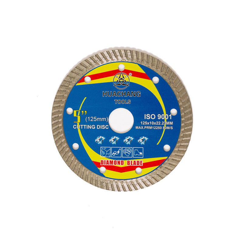Corpo de aço de alta qualidade de Diamond Blade 65Mn da porcelana da imprensa quente 5inch ‘125×1.2/2.0×10×22.23mm com vida de corte longa