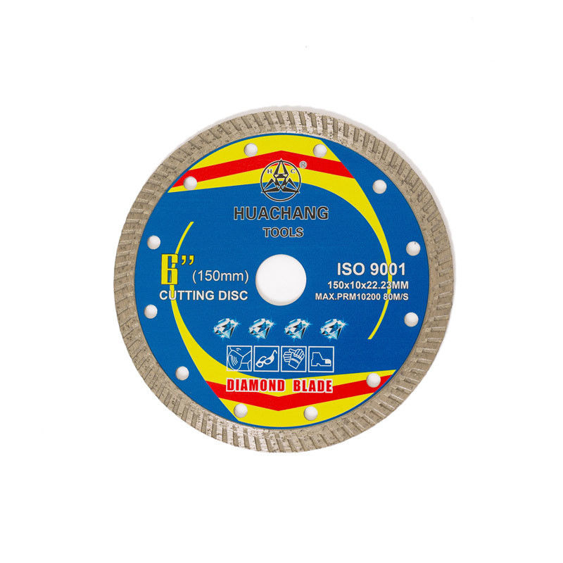 Corpo de aço de alta qualidade de Diamond Blade 65Mn da porcelana da imprensa quente 6inch ‘150×1.4/2.4×10×22.23mm com vida de corte longa