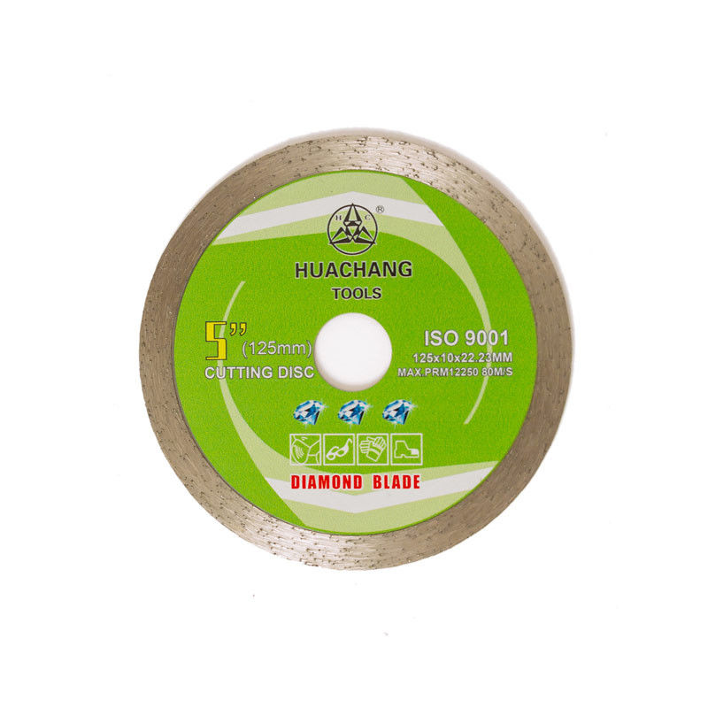 5 polegadas Ridgid Rim Diamond Cutting Blade For Tile contínuo 125 x 1,2 x 22.23mm