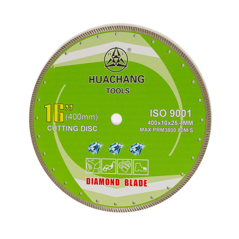 Corte seco de alta qualidade Diamond Turbo Blade For Granite contínuo 16inch 400mmx25.4mm de 16inch 400x10×25.4mm