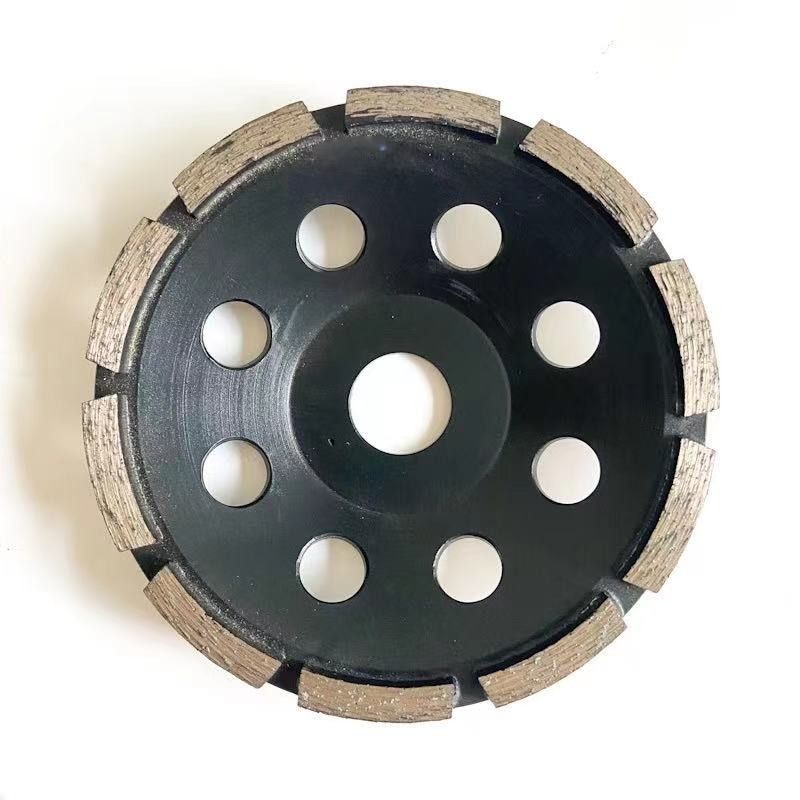 O laser 4.5inch de nível elevado soldou a única fileira Diamond Cup Wheel For Concrete de 115mm, pedra, materiais de construção duros