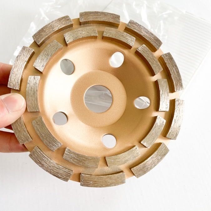 115mm 4-1/2 dentro. Dobro dobro Diamond Cup de Diamond Cup Wheel For Stone da fileira