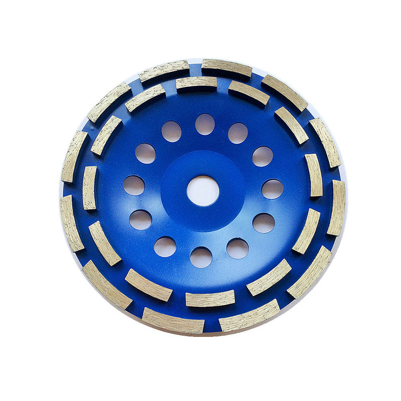 7 dentro. Fileira dobro Diamond Cup Grinding Wheel da única fileira 180mm Huachang Diamond Tools