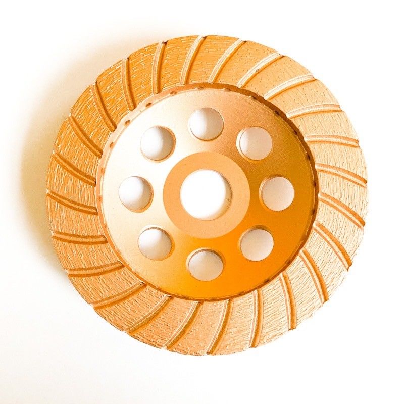 Roda da ferramenta 5inch 125×4.5×20×22.23mm Diamond Continuous Turbo Grinding Cup de HuaChang para o concreto, pedra