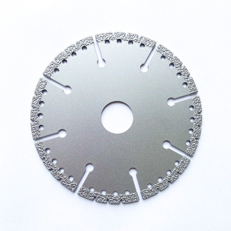 o vácuo de 4.5inch 115×1.4/2.4×8×9T×22.23 soldou a qualidade de Diamond Grinding Cutting Disc High para o mármore plástico cerâmico da pedra