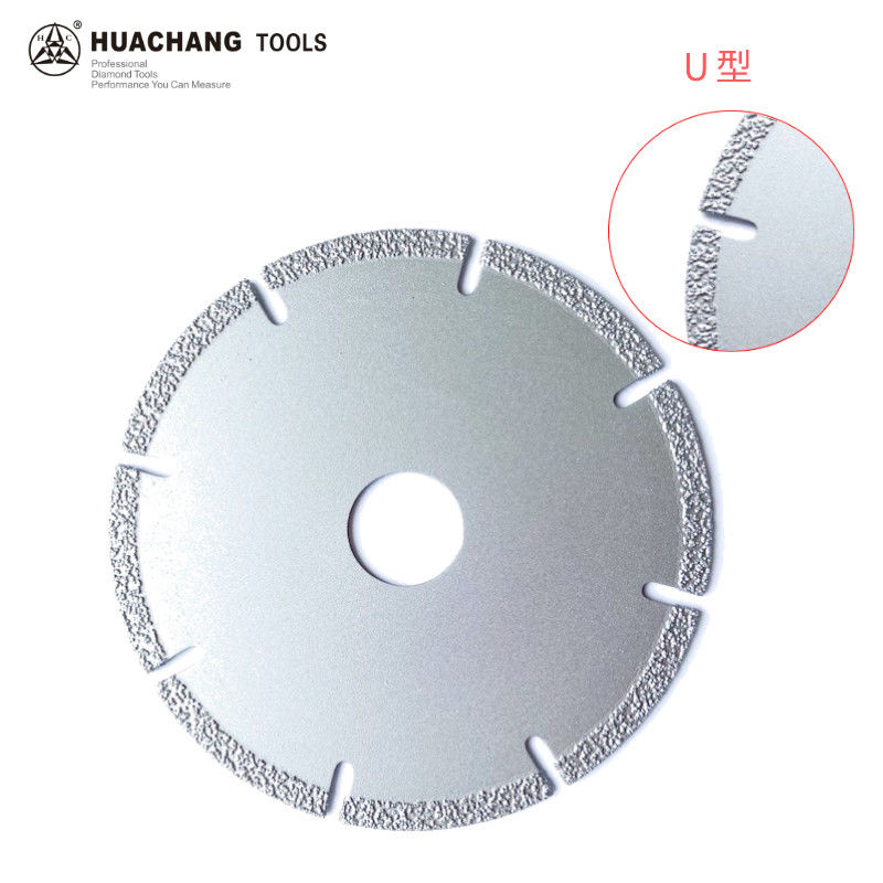 o vácuo de alta qualidade de 4.5inch 115×1.4/2.2×5×22.23×9T soldou o mármore plástico cerâmico da pedra de Diamond Grinding Cutting Disc For