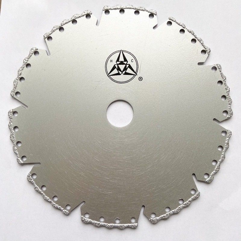 O vácuo de alta qualidade de 5inch 125×1.4/2.4×8×9T×22.23mm soldou o mármore plástico cerâmico da pedra de Diamond Grinding Cutting Disc For