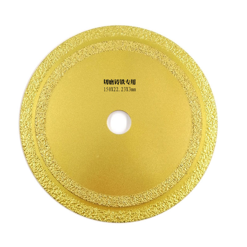 o vácuo de 150×1.6/2.4×8×22.23mm soldou a emergência de aço inoxidável do fogo do metal do mármore do ferro fundido de Diamond Saw Blade For Cutting
