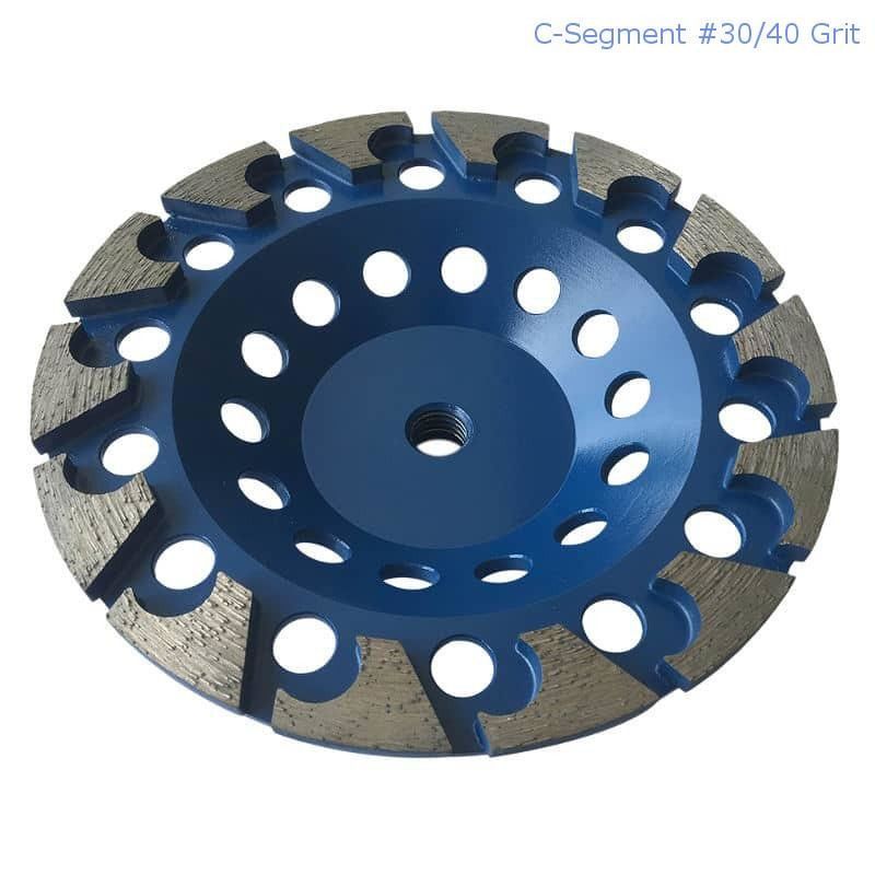 o laser de 180mm soldou o concreto segmentado de Diamond Grinding Cup Wheel For, pedra, material de construção