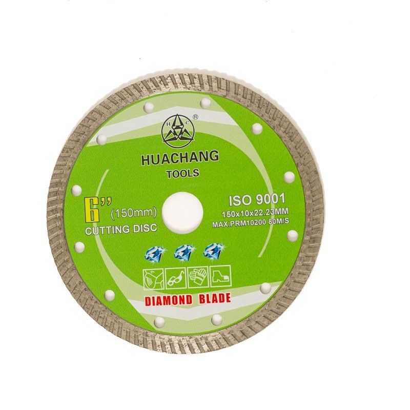 Frio - pressionou 6inch de alta qualidade ‘150×1.4/2.4×10×22.23mm Diamond Blade For General Purpose, cerâmico, de mármore, concreto