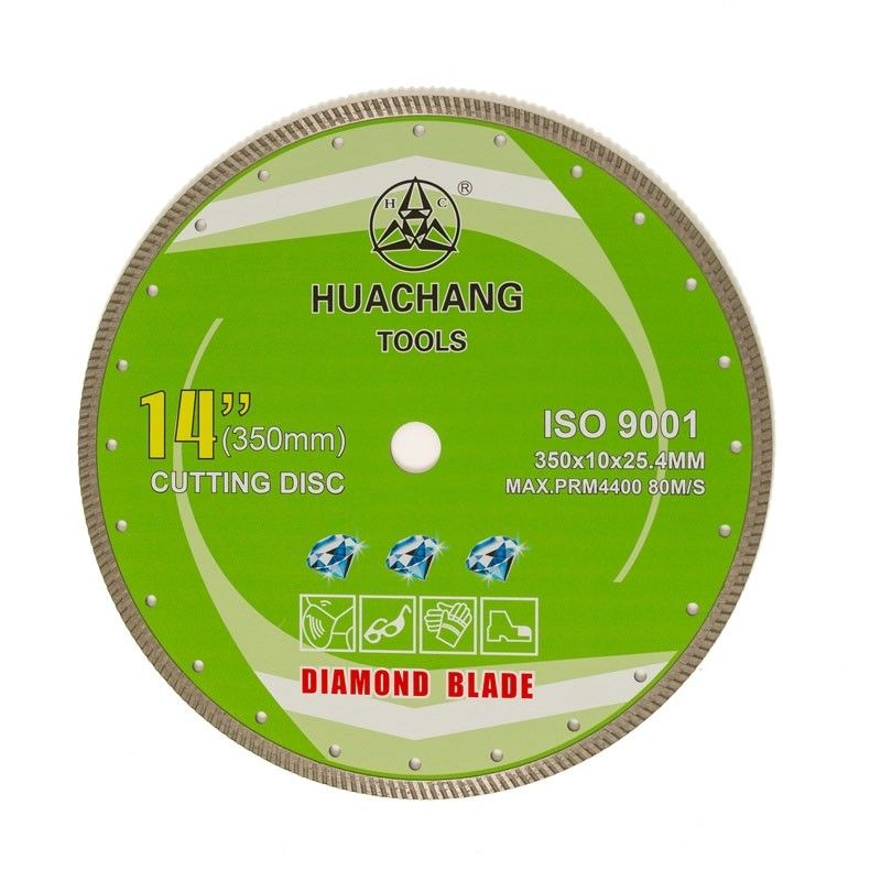 uso geral de Diamond Blade Cold Press For do turbocompressor de 14inch ‘350×2.2/3.2×10×25.4mm, cerâmico, de mármore e concreto